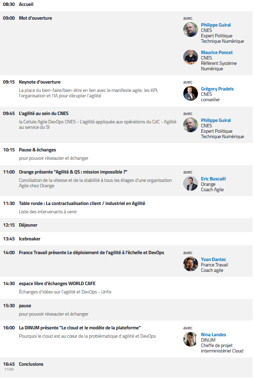 Programme préliminaire